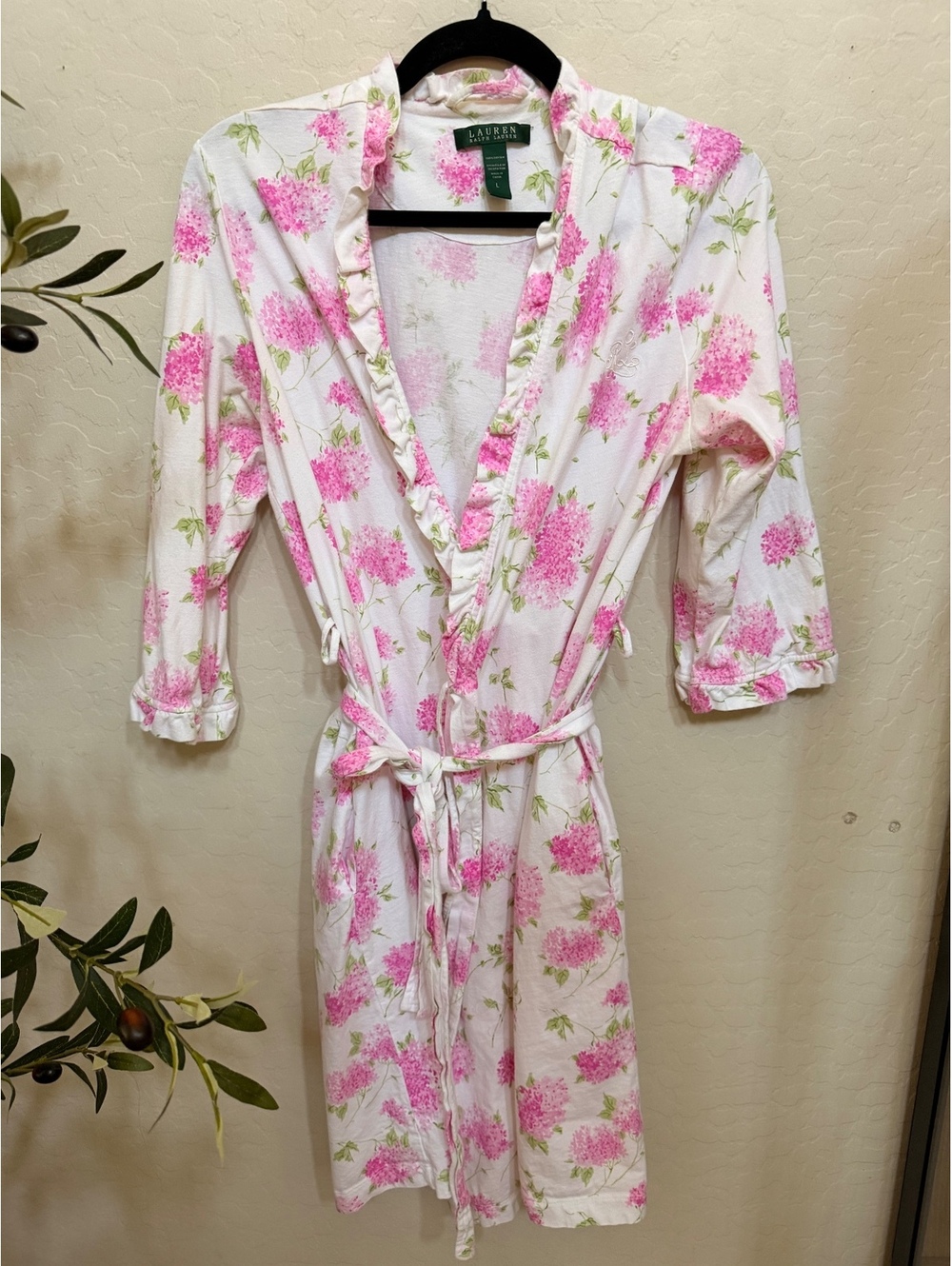 Lauren Ralph Lauren ruffles floral robe